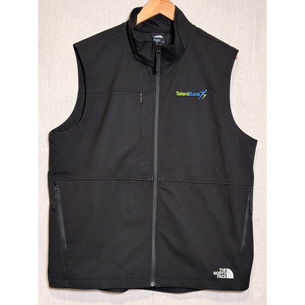 The North Face Mens Ridgewall Softshell Vest Black XL NF0A5542 TalentBurst - Picture 1 of 5